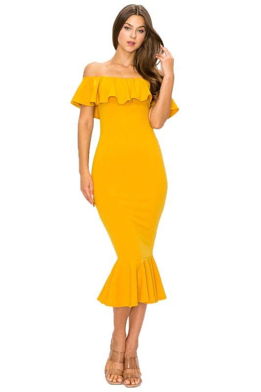mustard yellow mermaid dress Luxury mustard yellow mermaid dress with intricate designed glass appliqus