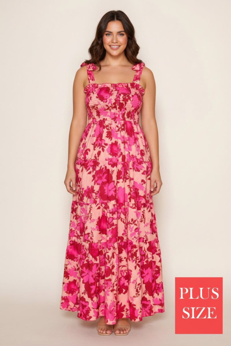 plus size smocked maxi dress PLUS SIZE SMOCKED SLEEVELESS WOVEN MAXI DRESS – Stylish Wholesale