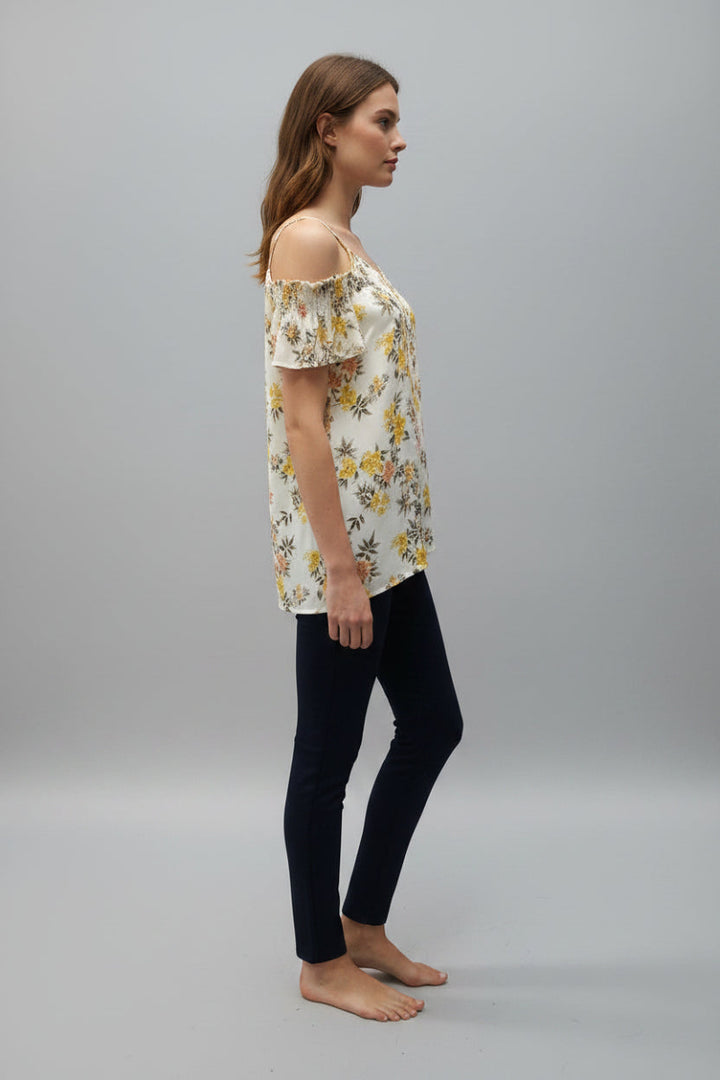 OPEN SHOULDER SH0RT SLEEVE TOP T5068*