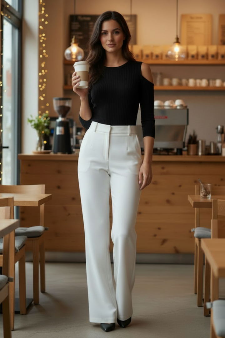 OPEN SHOULDERS 3/4 SLEEVES SEASON ONE BLACK TOP