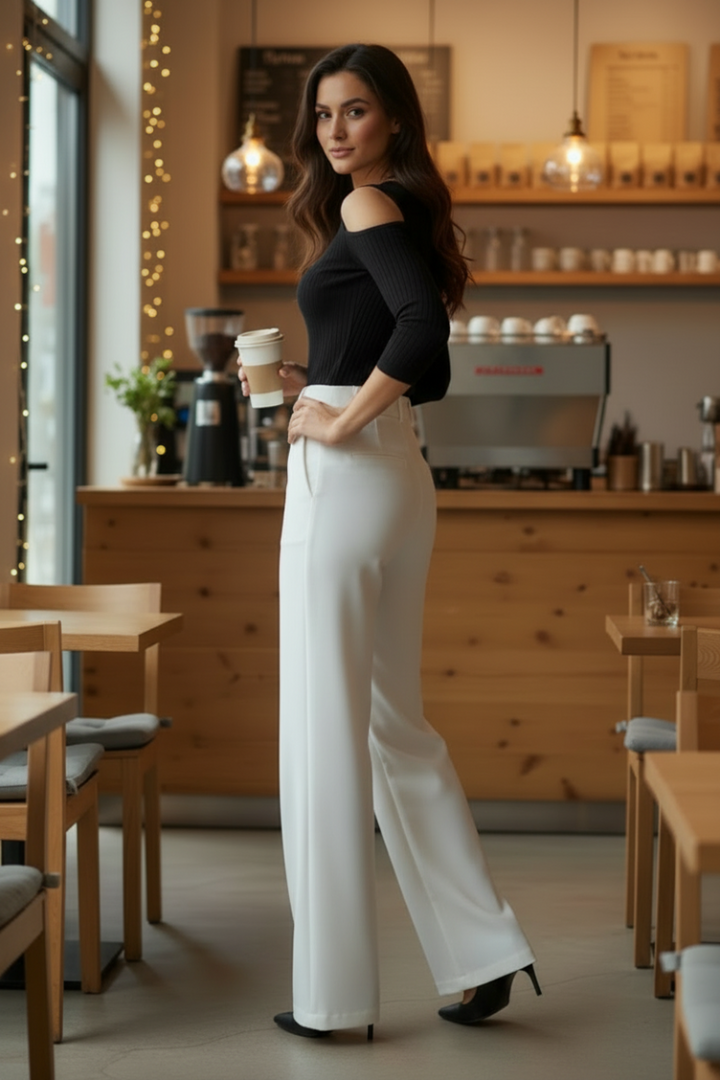 OPEN SHOULDERS 3/4 SLEEVES SEASON ONE BLACK TOP