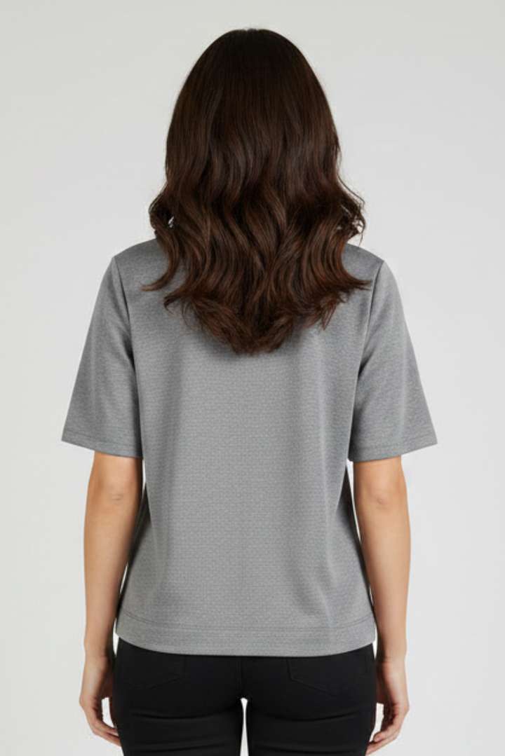 GRAY SHORT SLEEVES TOP TS13909SA-