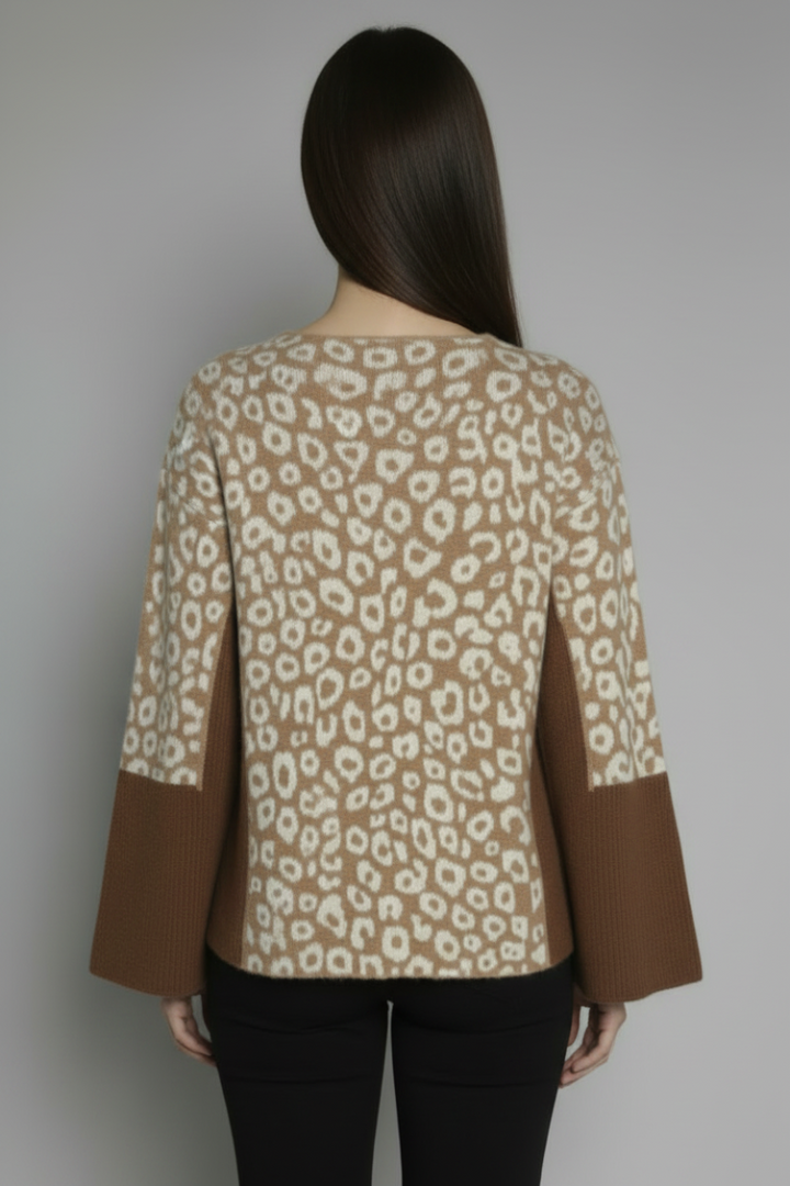 V-NECK LONG SLEEVE KNIT TOP TY12960NPA