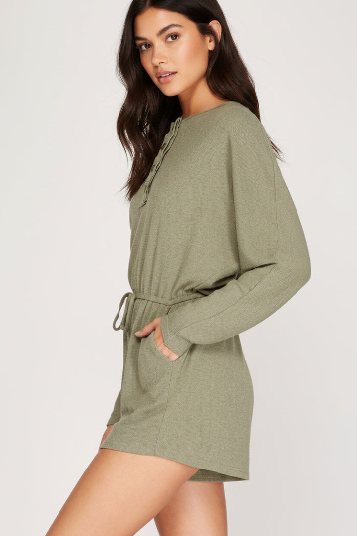 LONG SLEEVES BACK TIE DETAIL ROMPER-SKSY8122.
