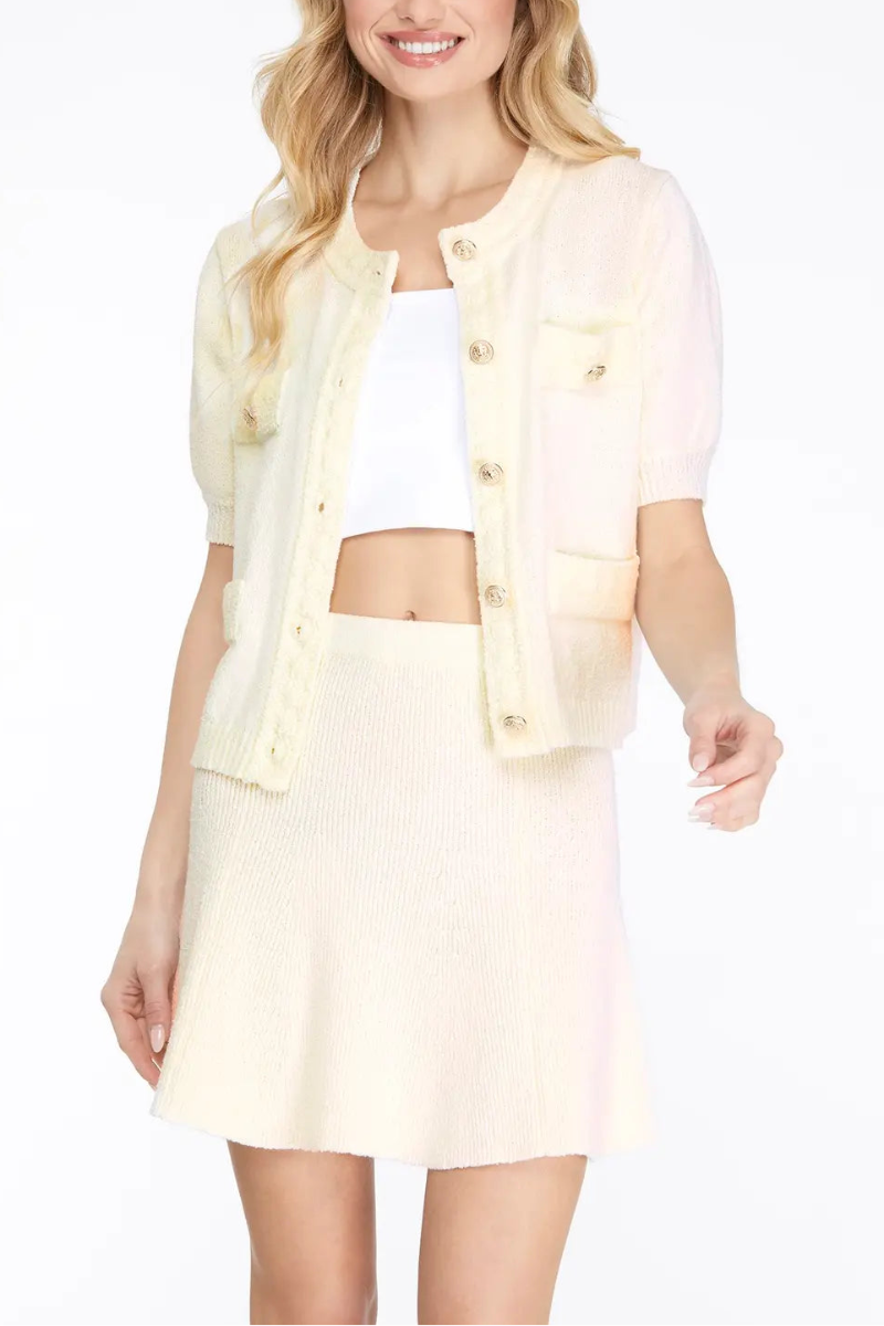 FLARED SWEATER MINI SKIRT-SKSY6150