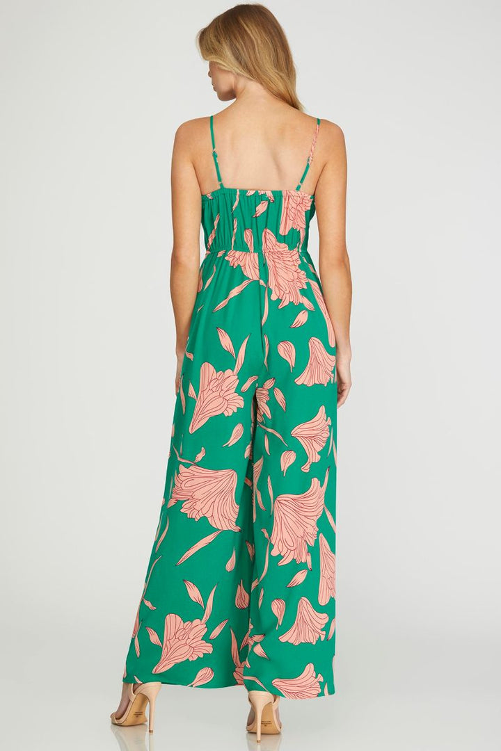 JADE SLEEVELESS FRONT TWIST DETAILED JUMPSUIT SKSY6599