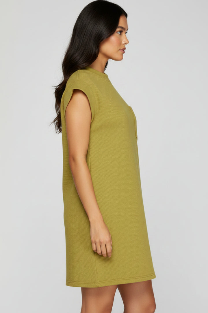 SLEEVELESS TEXTURED MINI DRESS SKSY7152