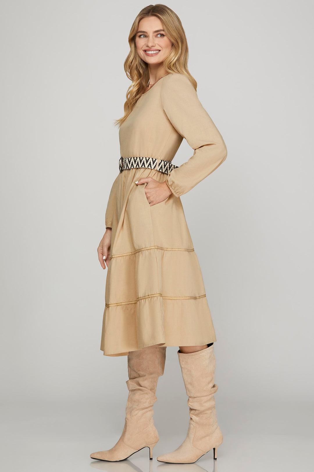 AUTUMN WITH THE LONG DRESS  SKSY7806