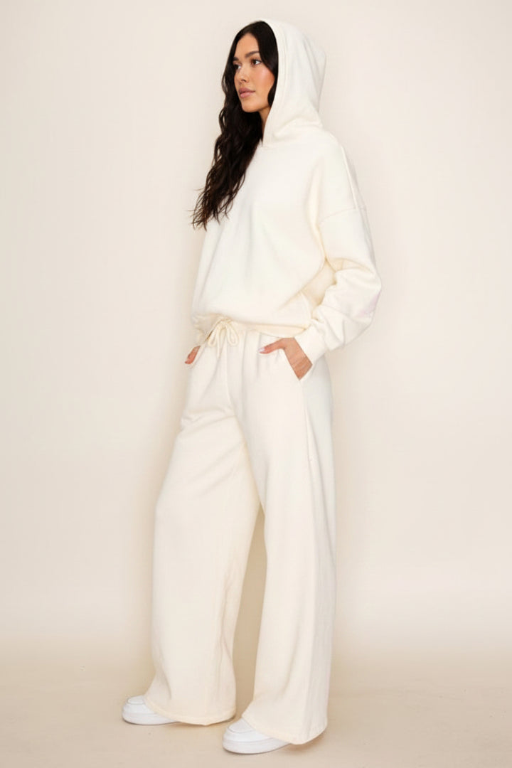 LONG SLEEVE SOLID KNIT SWEATER WITH HOODIE WBPT10074