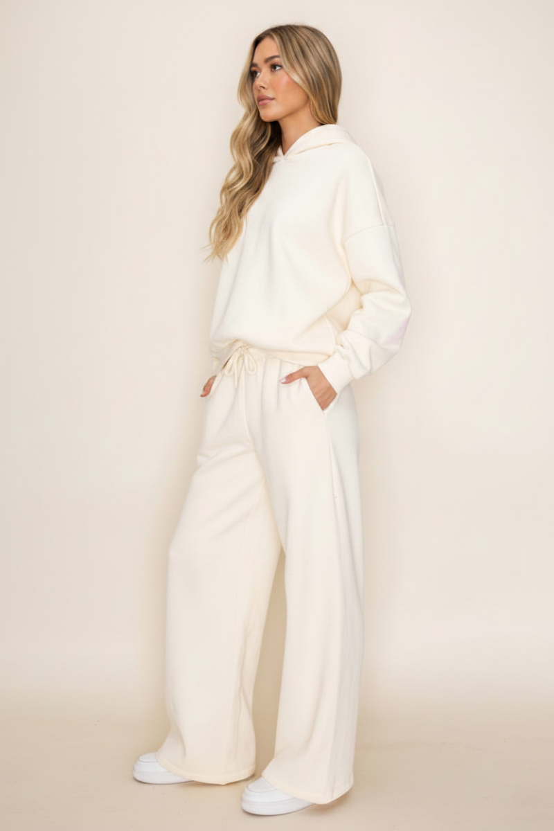 LONG SLEEVE SOLID KNIT SWEATER WITH HOODIE WBPT10074