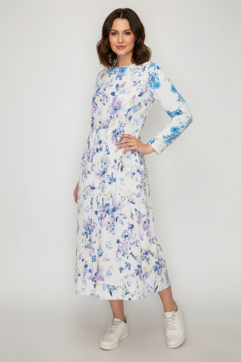 SLEEVELESS OVERALL MIDI DRESS