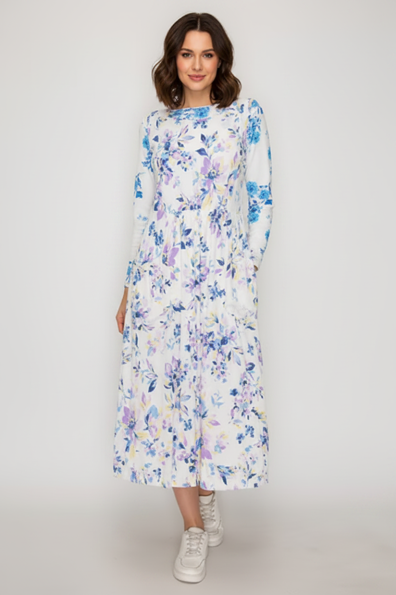 SLEEVELESS OVERALL MIDI DRESS