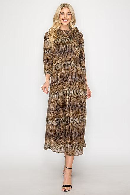 A LINE COCKTAIL DRESS BOW TIE NECKLINE DETAIL