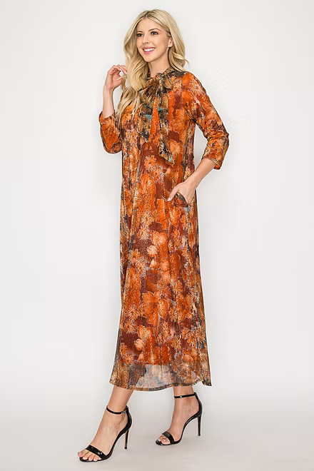 A LINE COCKTAIL PLUS SIZE DRESS BOW TIE NECKLINE DETAIL