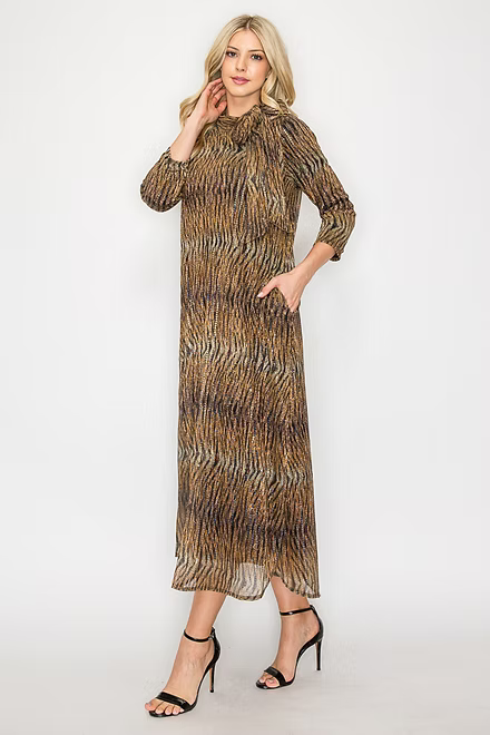 A LINE COCKTAIL DRESS BOW TIE NECKLINE DETAIL