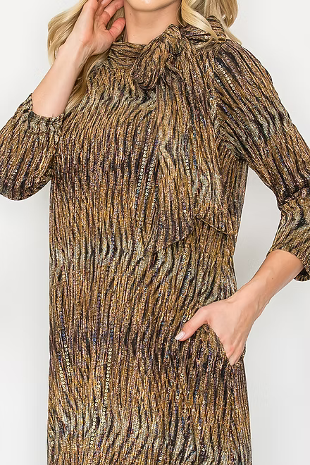 A LINE COCKTAILPLUS SIZE DRESS BOW TIE NECKLINE DETAIL