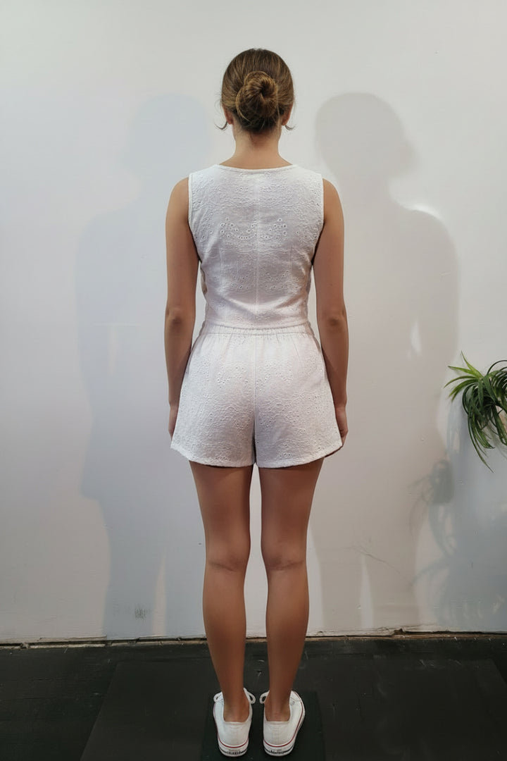 LINEN SOLID COLORS SHORT PANTS SETS. CHW026