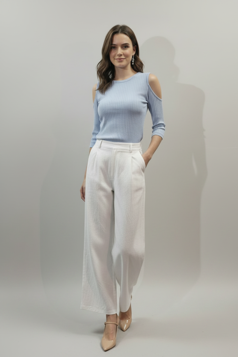 OPEN SHOULDERS 3/4 SLEEVES TOP T1000