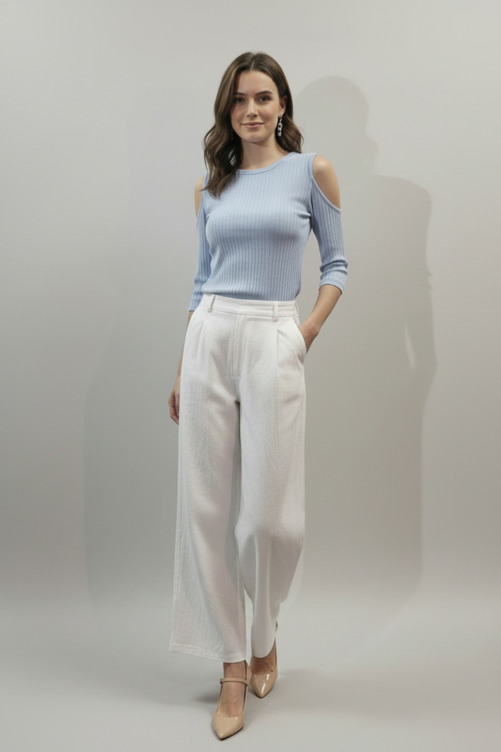 OPEN SHOULDERS 3/4 SLEEVES TOP T1000