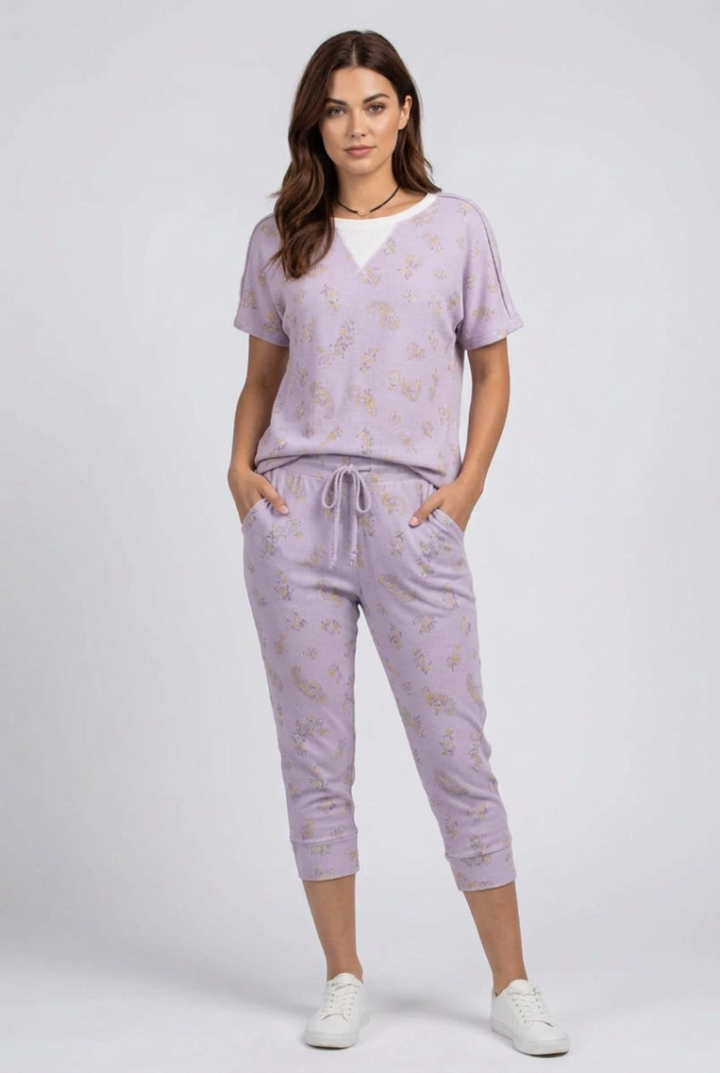 LAVANDER MEDITERRANEAN PAISLEYS PRINT SET-TY3794SET-