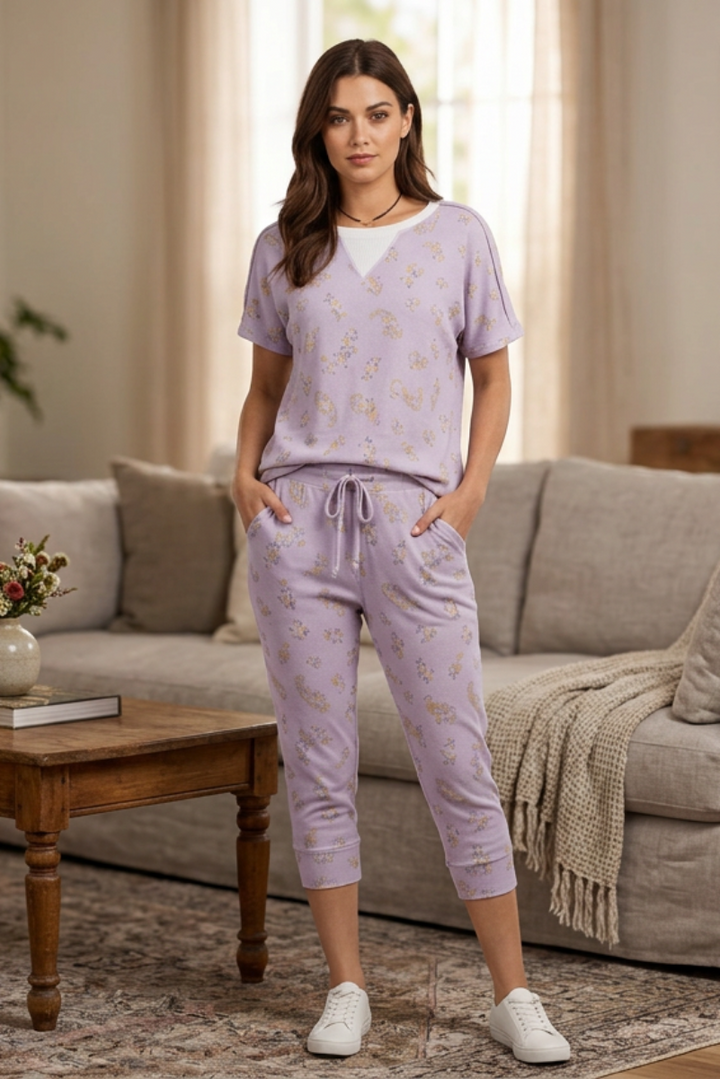 LAVANDER MEDITERRANEAN PAISLEYS PRINT SET-TY3794SET-
