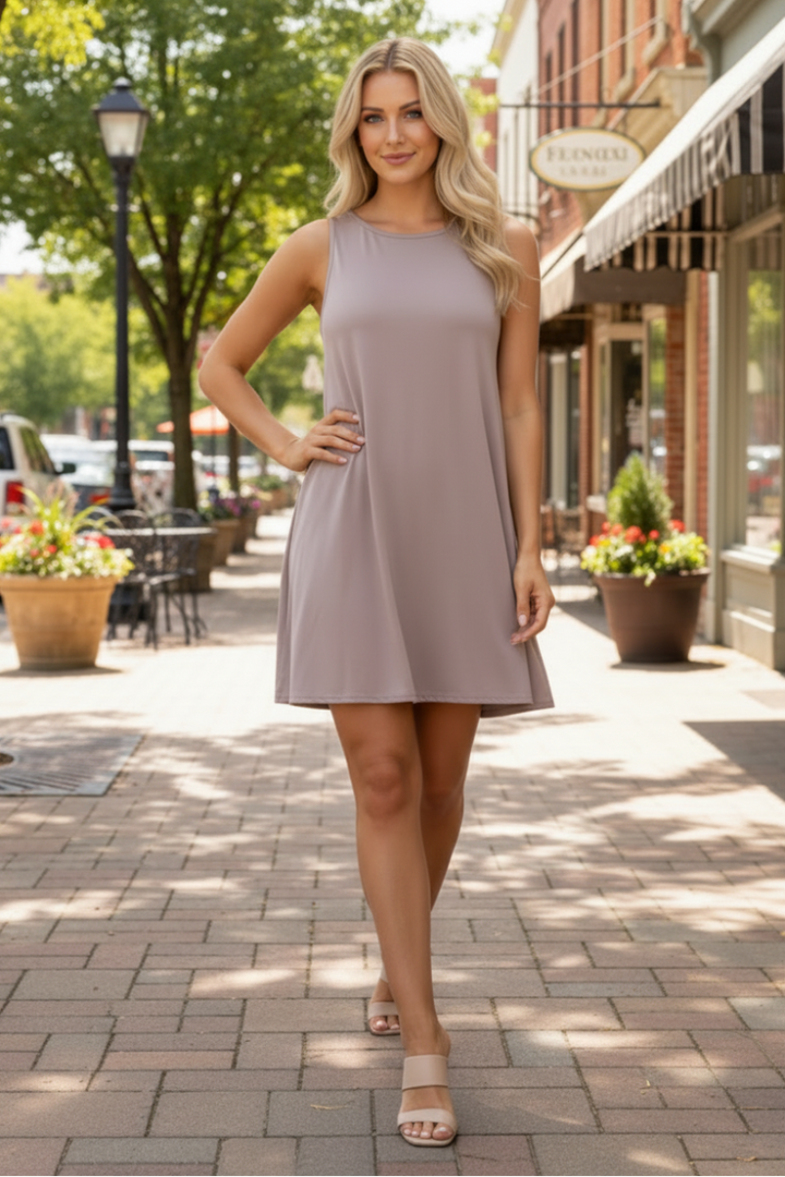 MOCHA SHIFT DRESS   FT51350-