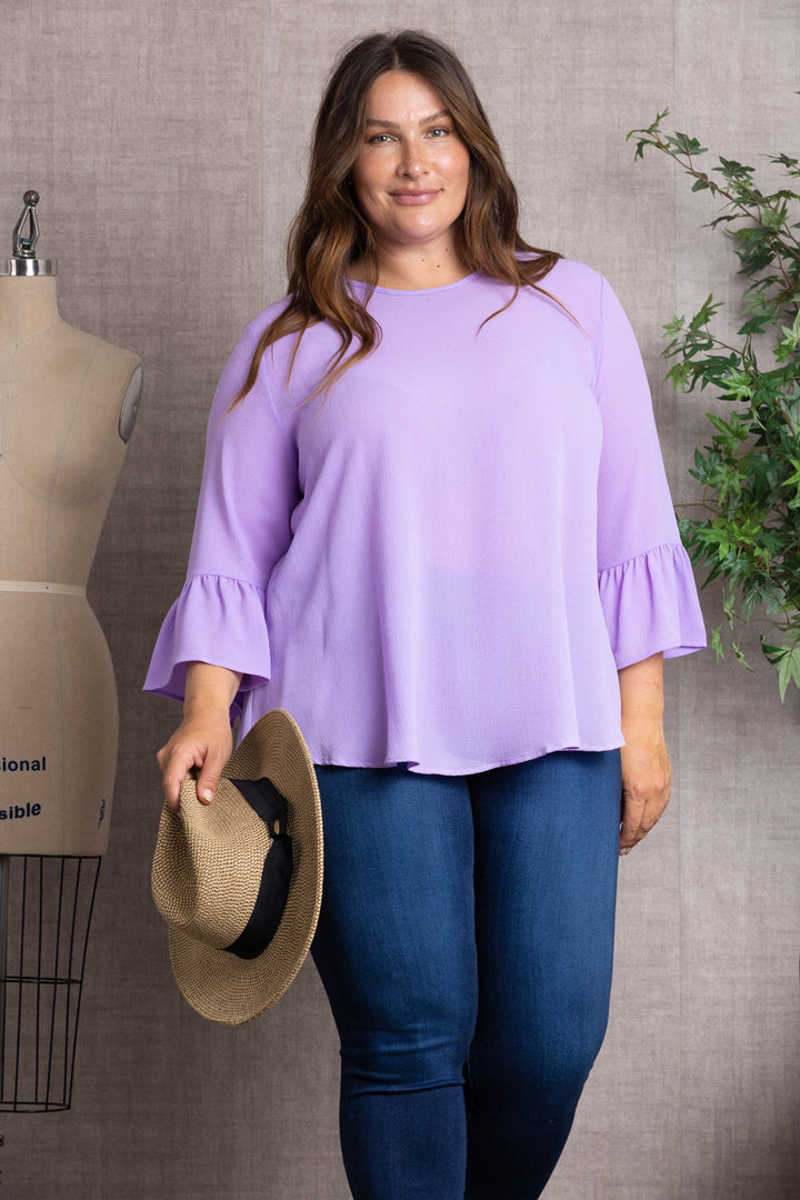 BELL LONG SLEEVES PLUS SIZE TOP