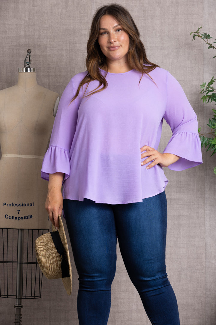 BELL LONG SLEEVES PLUS SIZE TOP