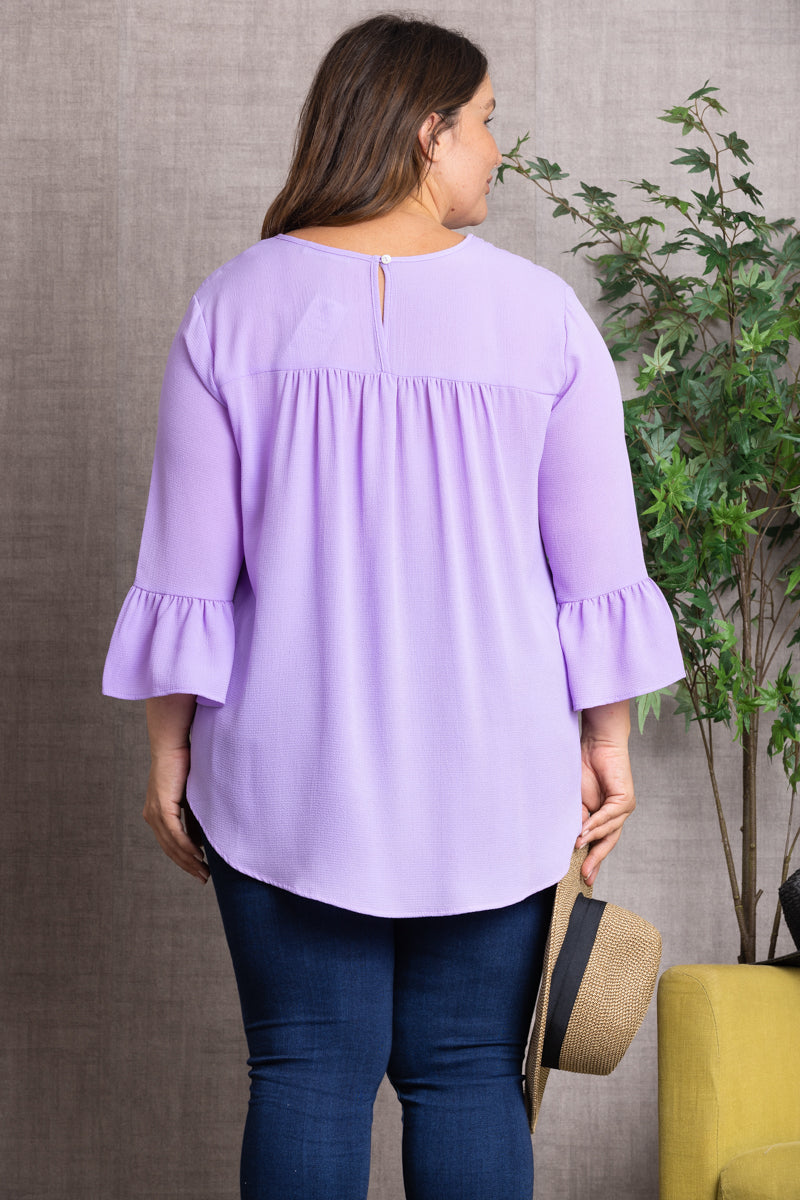 BELL LONG SLEEVES PLUS SIZE TOP