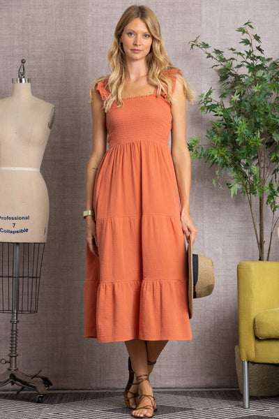 SQUARE NECK BACKLESS BANDEAU SLEEVLESS MAXI DRESS