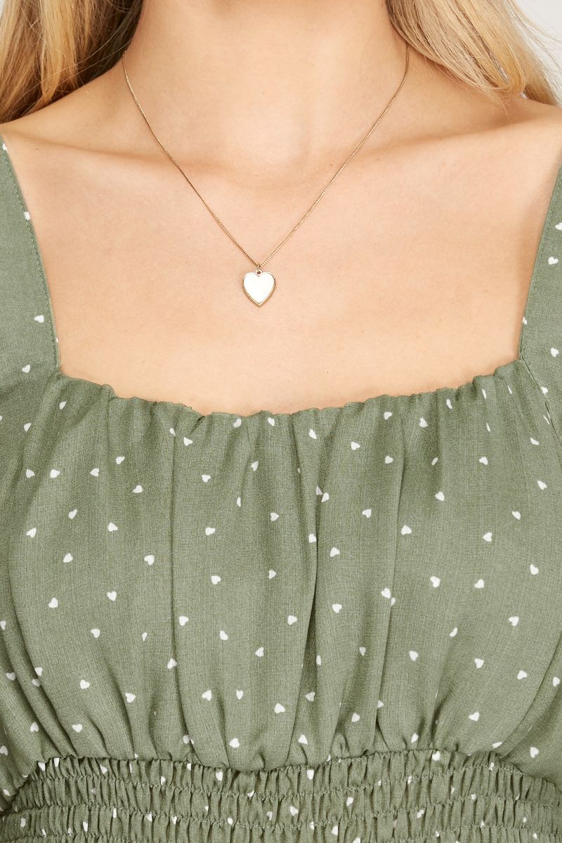 DUSTY SAGE SMOCKED SLEEVELESS WOVEN ROMPER