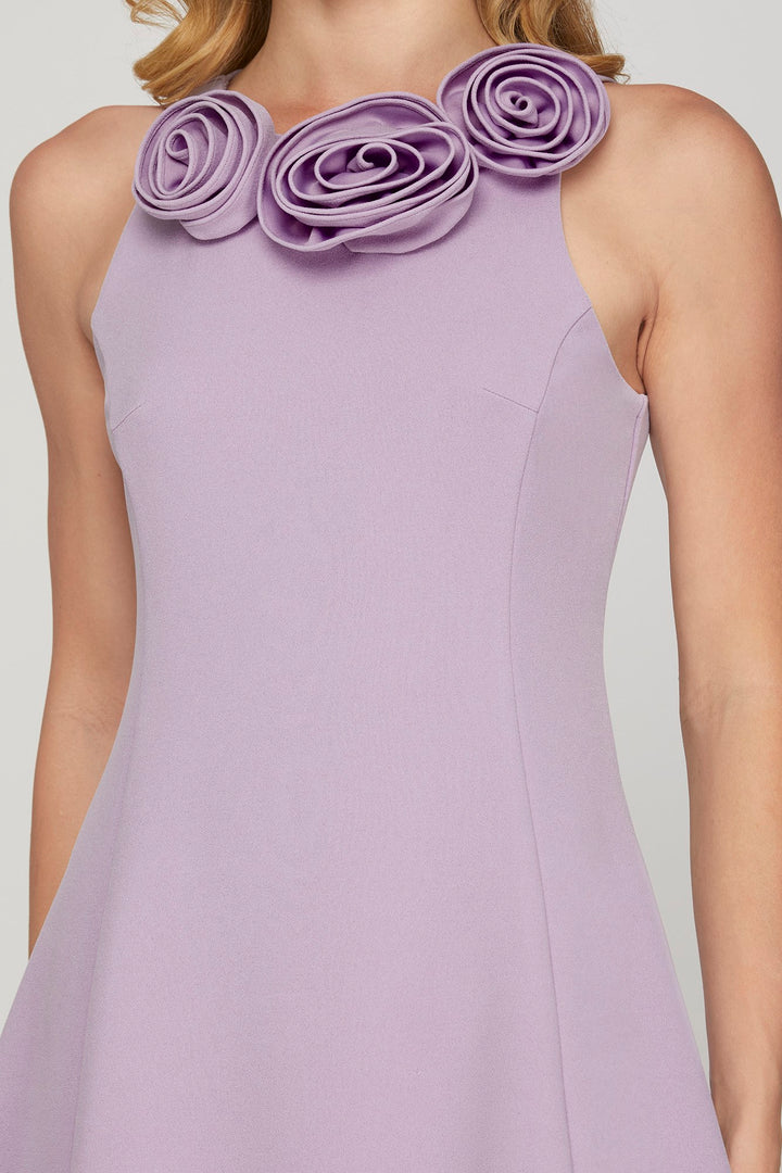 LILAC SLEEVELESS HEAVY KNIT MINI DRESS-SKSY8774