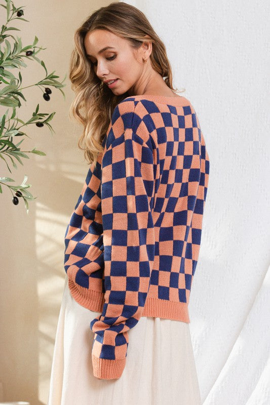 CHECKERBOARD SWEATERTIS122911 Success