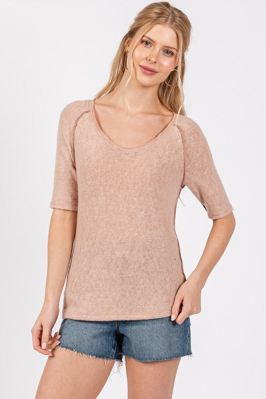 SCOOP NECK RAGLAN TOP TY12923SA