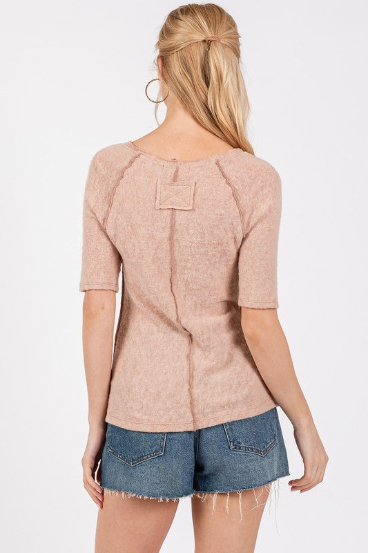 SCOOP NECK RAGLAN TOP TY12923SA