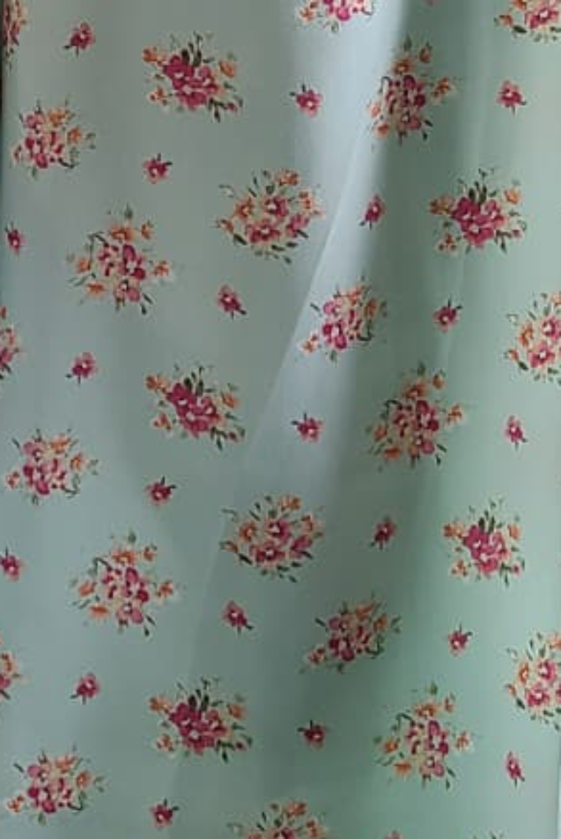 PLUS SIZE FLORAL PRINT V-NECK RUFFLED SLEEVE TOP TP2033