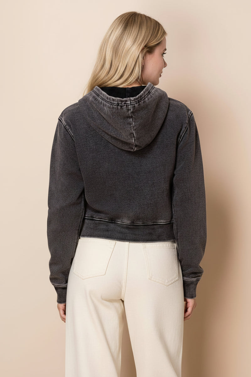 PLUS SIZE LONG SLEEVE DENIM JACKT-WBT10829-