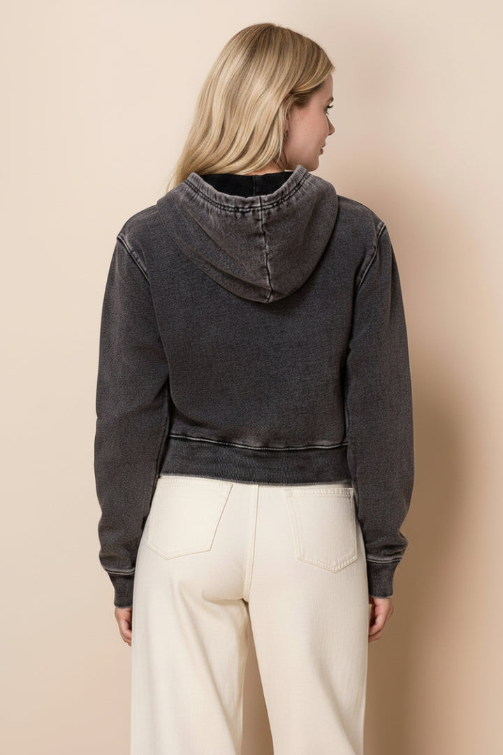 PLUS SIZE LONG SLEEVE DENIM JACKT-WBT10829-