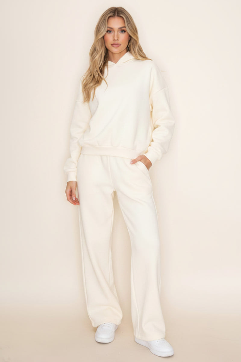 LONG SLEEVE SOLID KNIT SWEATER WITH HOODIE WBPT10074