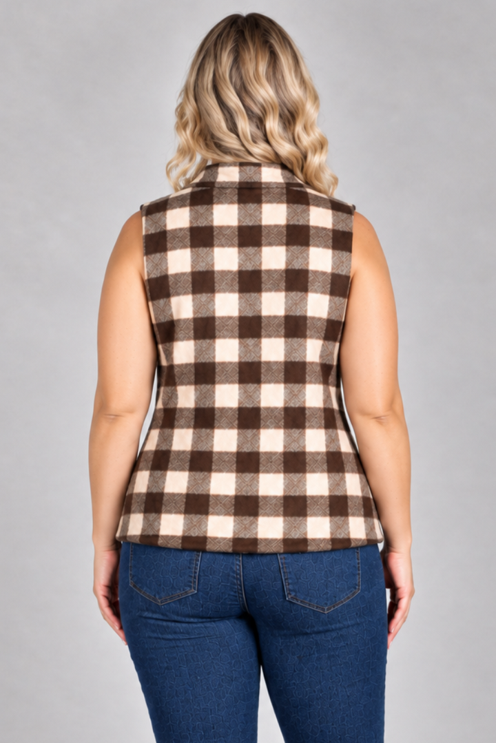 Blonde model in a full-back studio pose