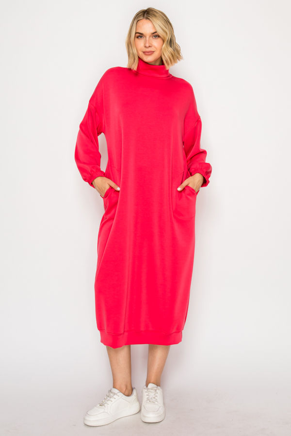 EFFORTLESSLY CHIC LOUNGE PLUS SIZE MIDI DRESS