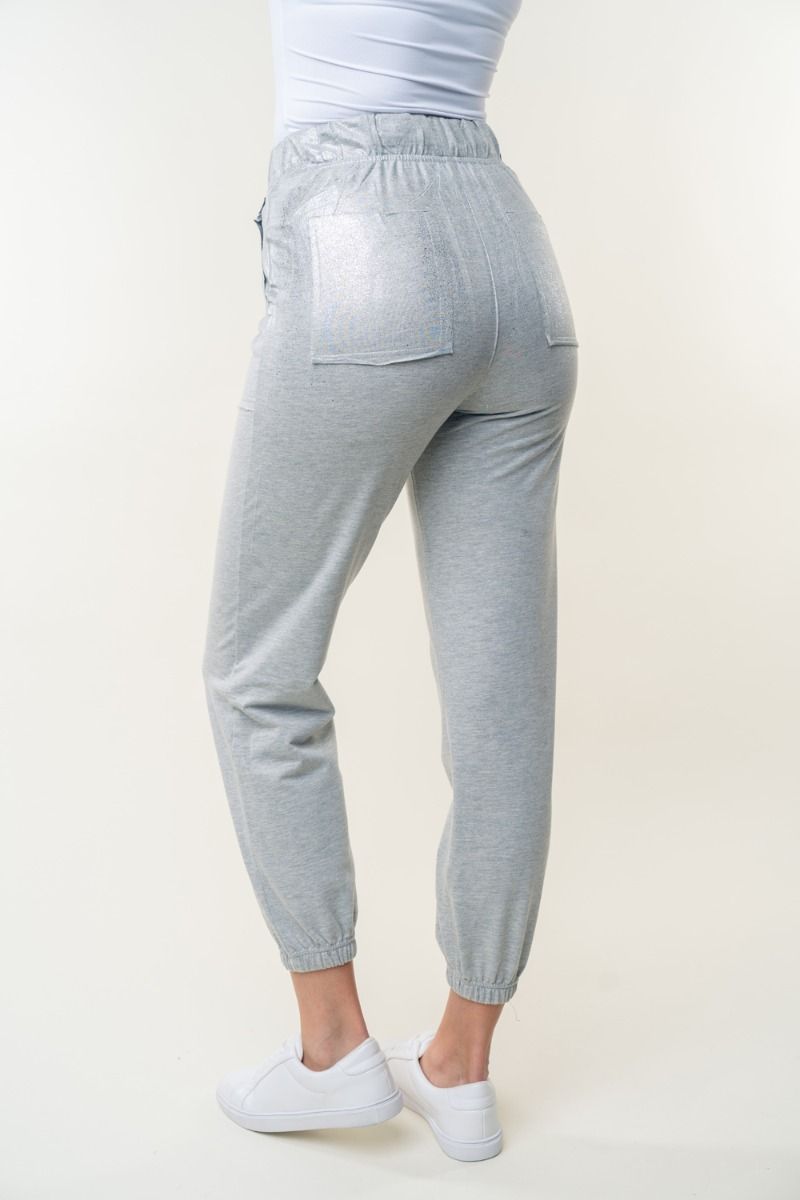 HIGE WAISTED SOLID KNIT JOGGER  PANTS