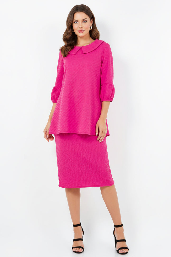PLUS SIZE PENCIL MIDI SKIRT F5876