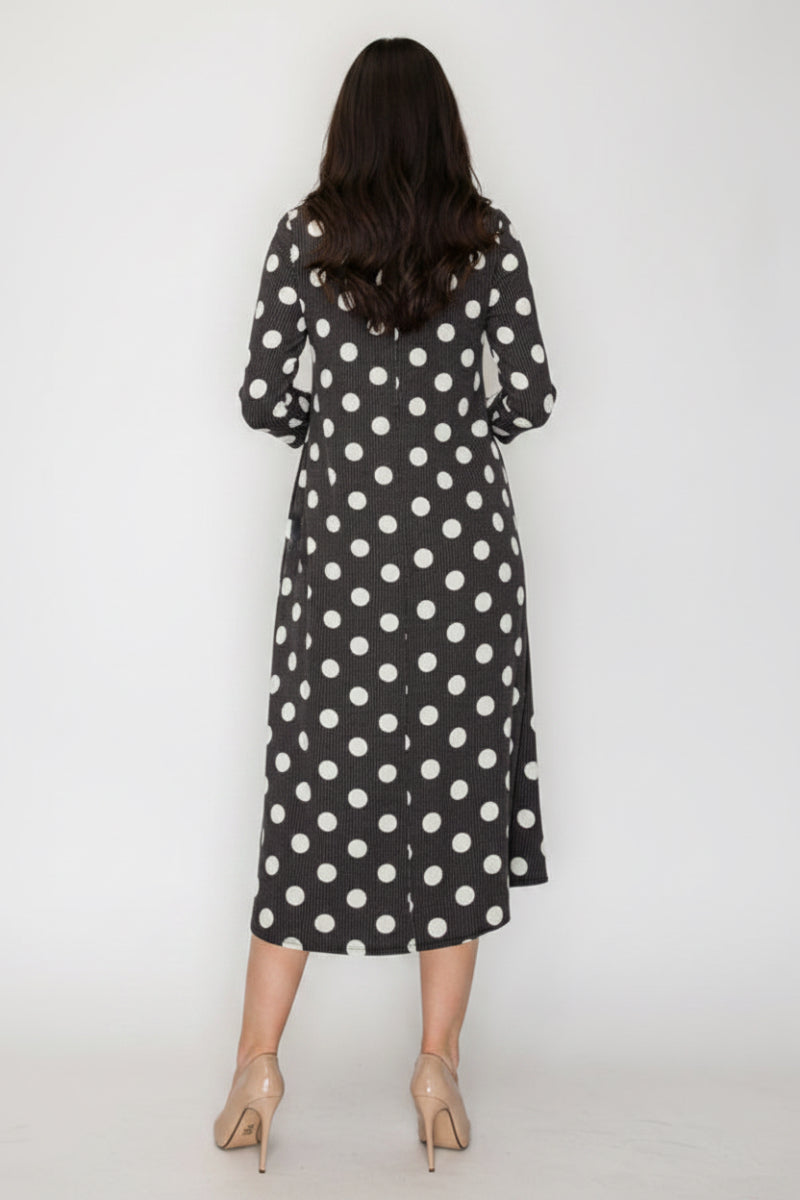 A-LINE SQUARE NECK PLUS SIZE MIDI DRESS-SHVL5944-UR