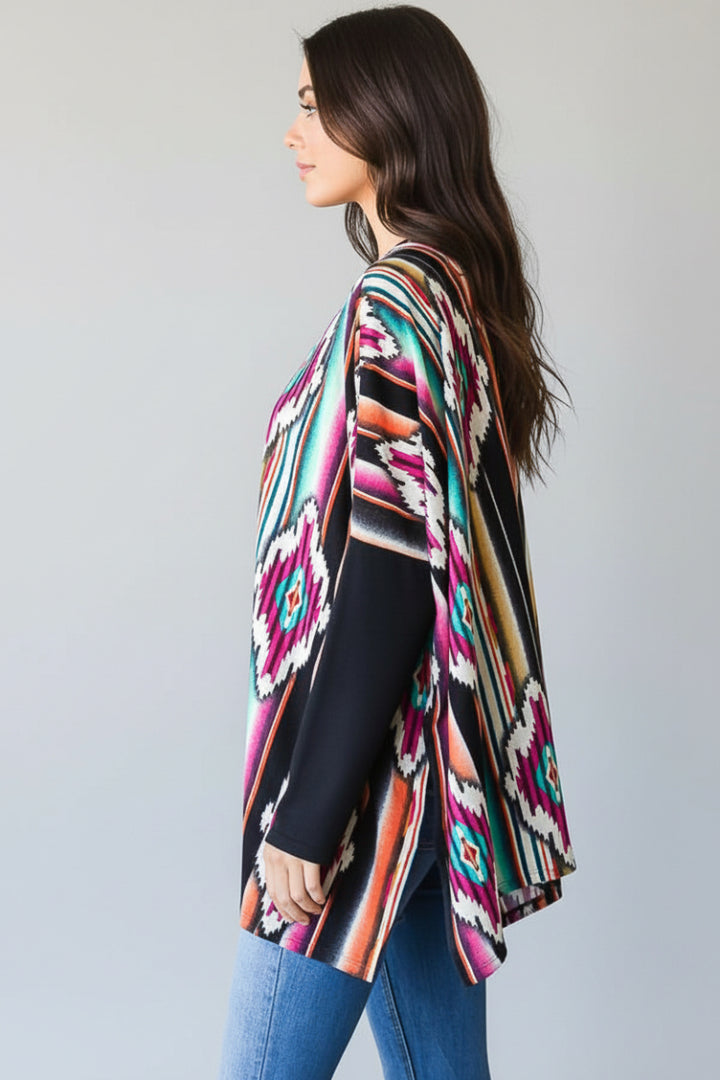 PLUS SIZE LONG SLEEVE ROUND NECK SOLID AND MULTI COLOR HMST2117