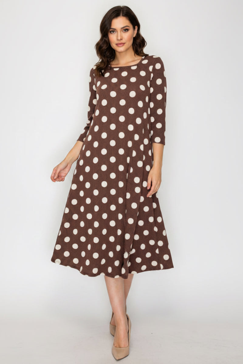 A-LINE SQUARE NECK PLUS SIZE MIDI DRESS-SHVL5944-UR