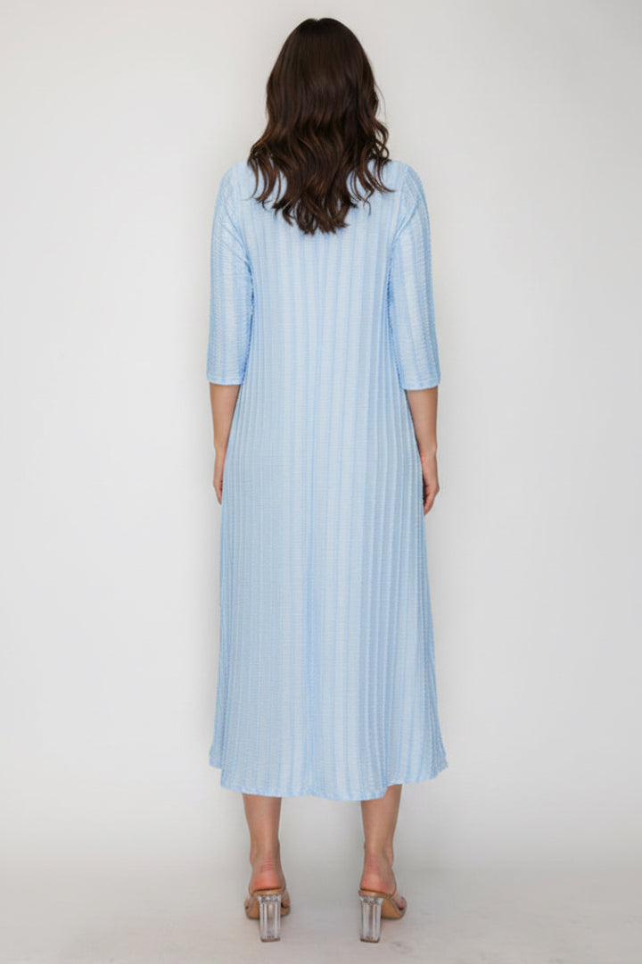A-LINE SQUARE NECK MIDI DRESS SHVL5944-A