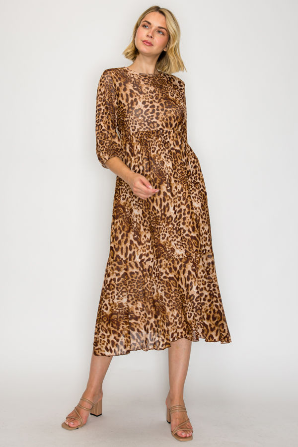 MODEST  MIDI DRESS WITH SIDE POCKETS
