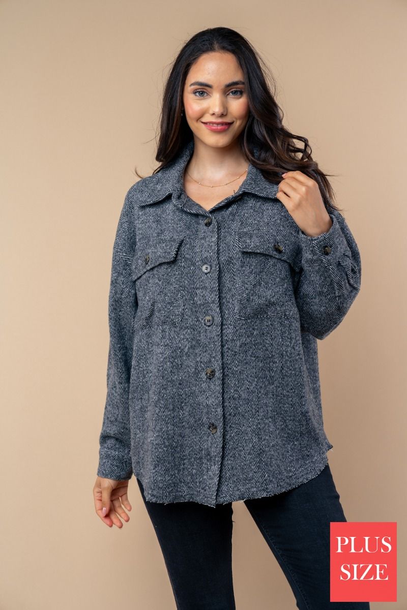 BUTTON DOWN WOVEN SHACET-WBT25628P