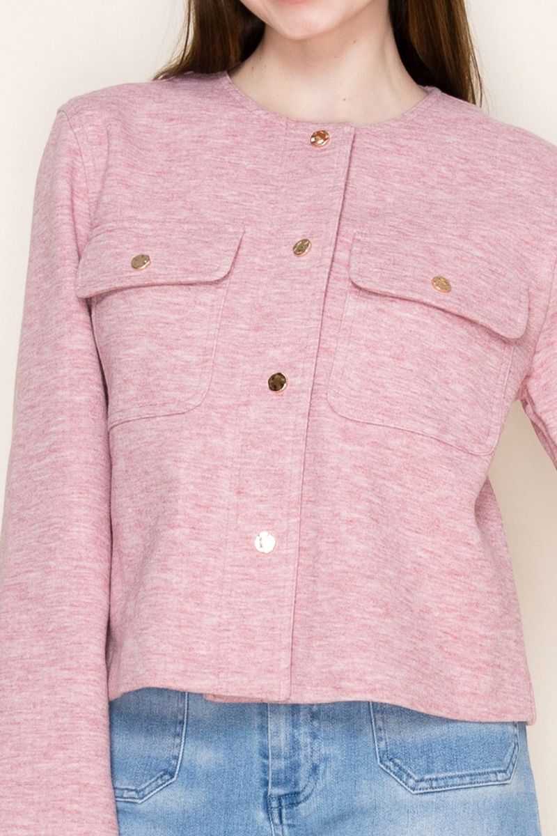 LONG SLEEVE BUTTON DOWN JACKET-WBT10770XL